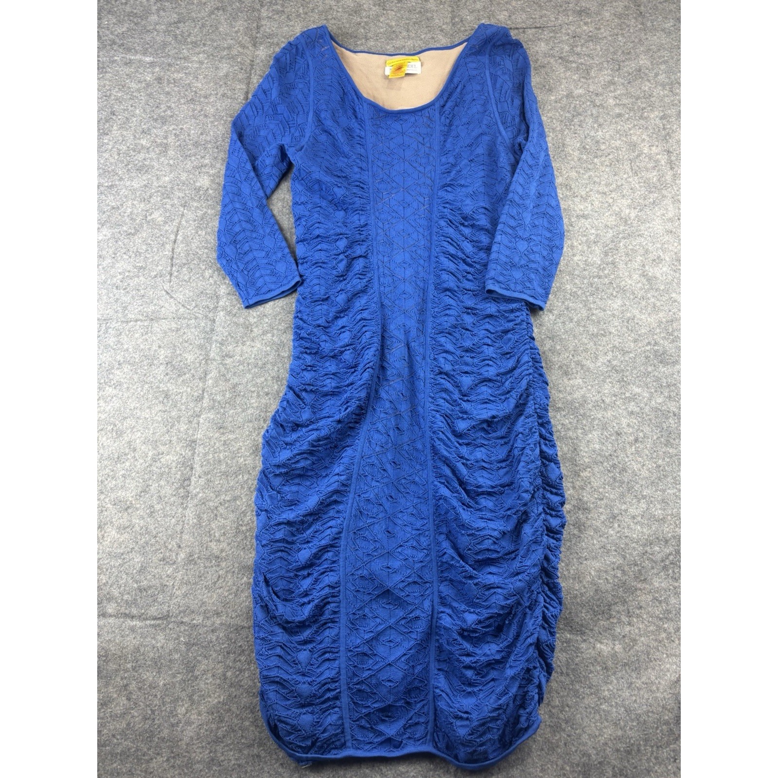 Catherine Malandrino Women's Size M Blue Lace Long Sleeve Dress Office Party